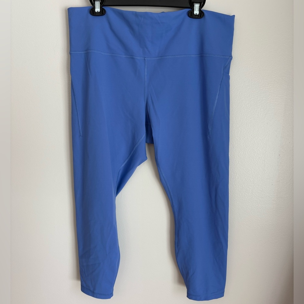 Lululemon Women's Hawaiian Blue Wunder Train High Rise Tight Size 20